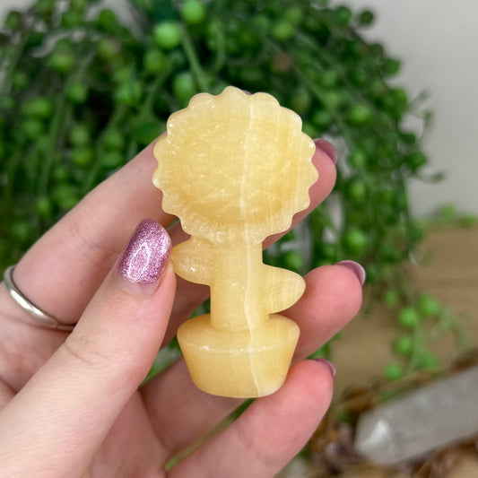 Yellow Calcite Sunflower 3