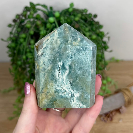 Green Jasper Domino Point (U896)