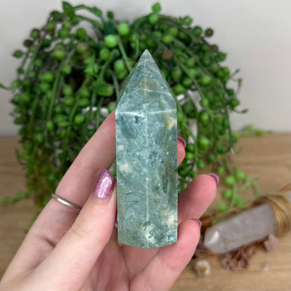 Green Jasper Domino Point (U896)
