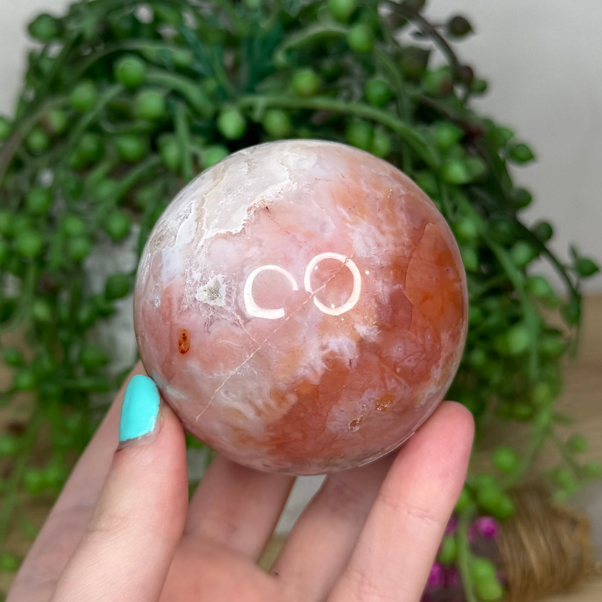 Pink Carnelian Sphere (450B)