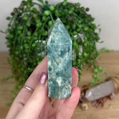 Green Jasper Domino Point (U894)