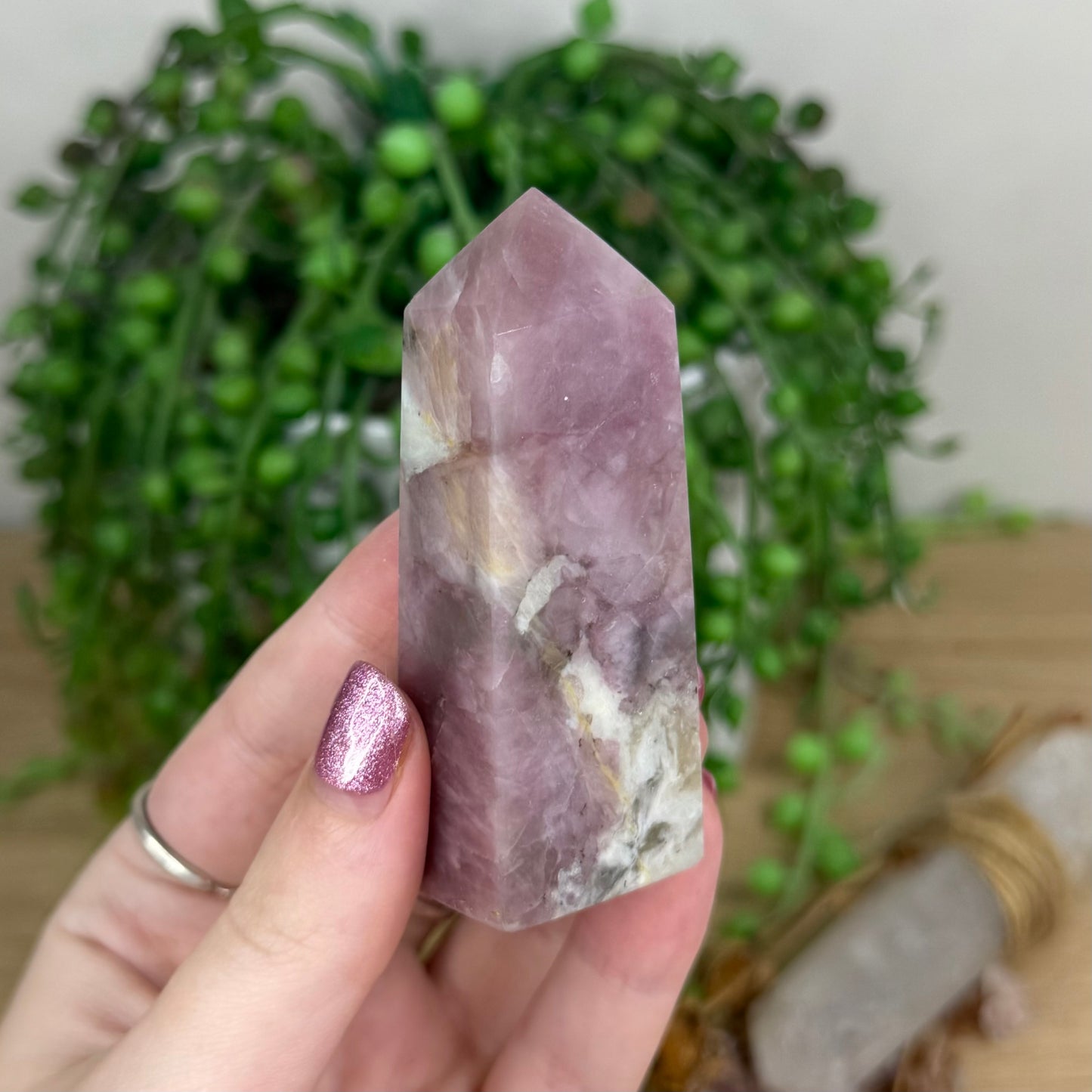 Pink Tourmaline Point (W24)