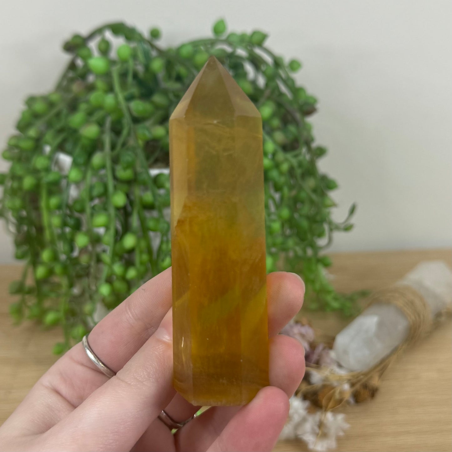 Yellow Fluorite Point (M510)