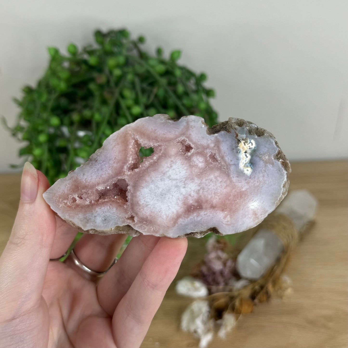 Pink Amethyst / Flower Agate Slab (Q968)