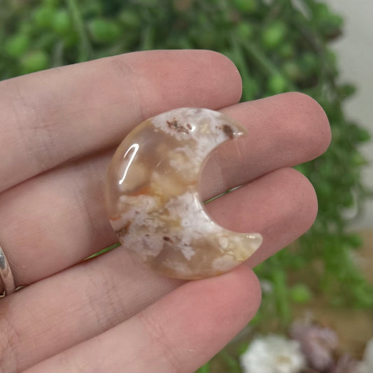 Flower Agate Small Moon 2