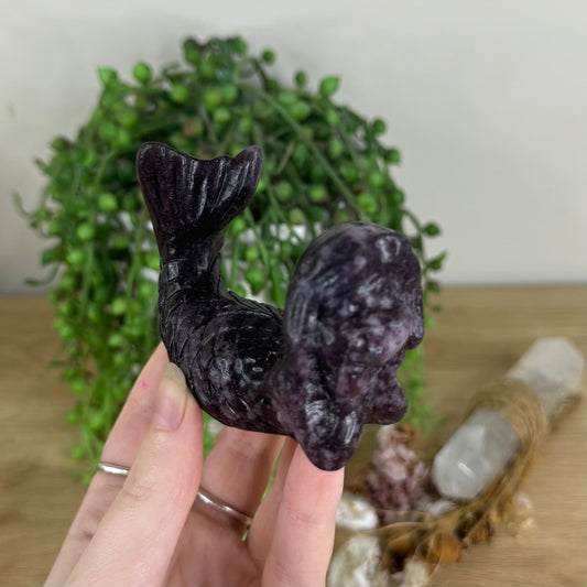 Lepidolite Mermaid (Q958)