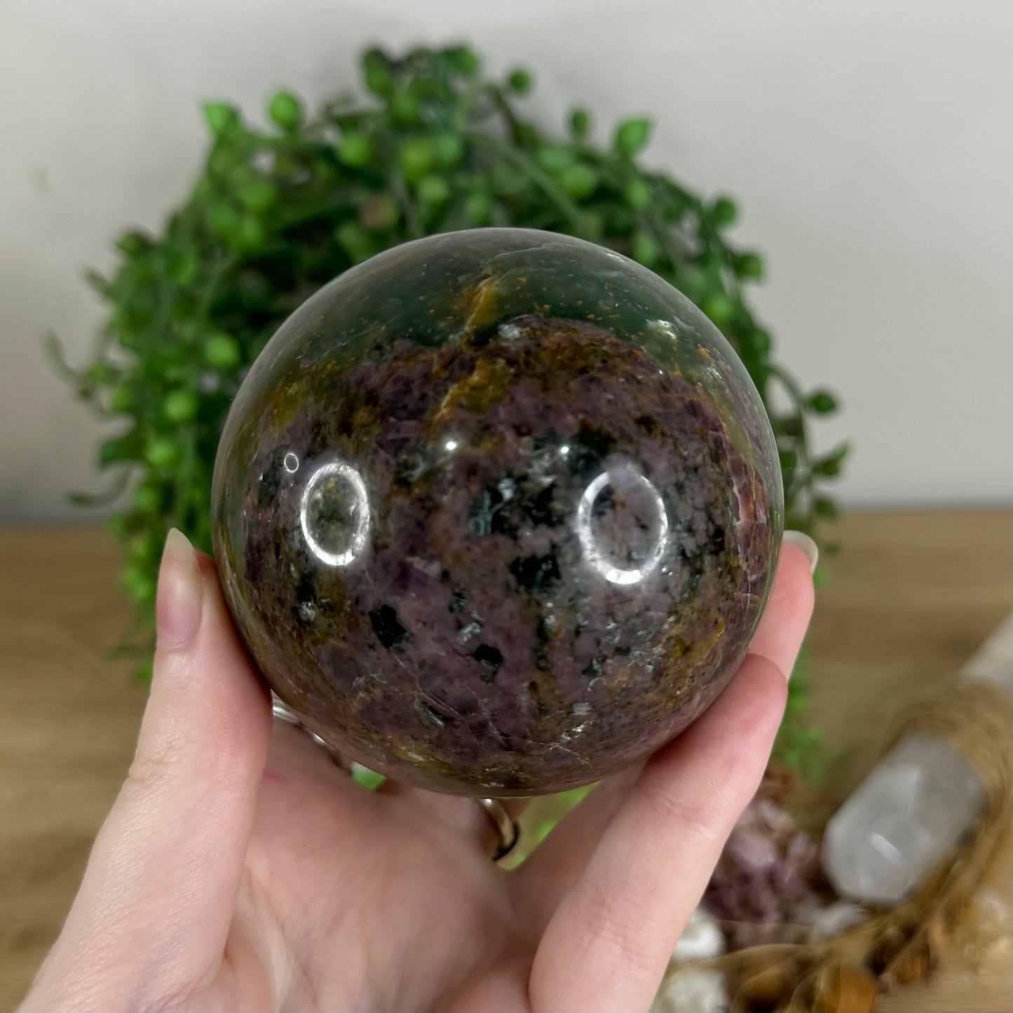 Ruby In Zoisite Sphere (Q790)