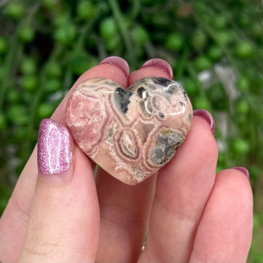Rhodochrosite Heart (W108)