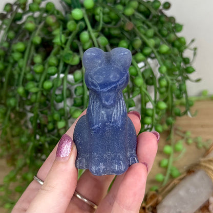 Blue Aventurine Fox (W263)
