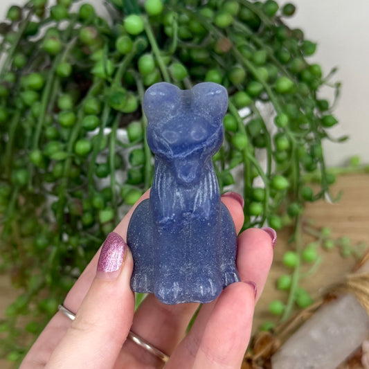 Blue Aventurine Fox (W263)