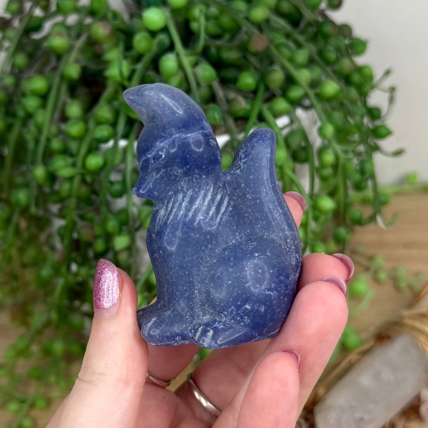 Blue Aventurine Fox (W263)