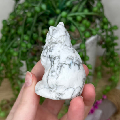 Howlite Cat (358B)