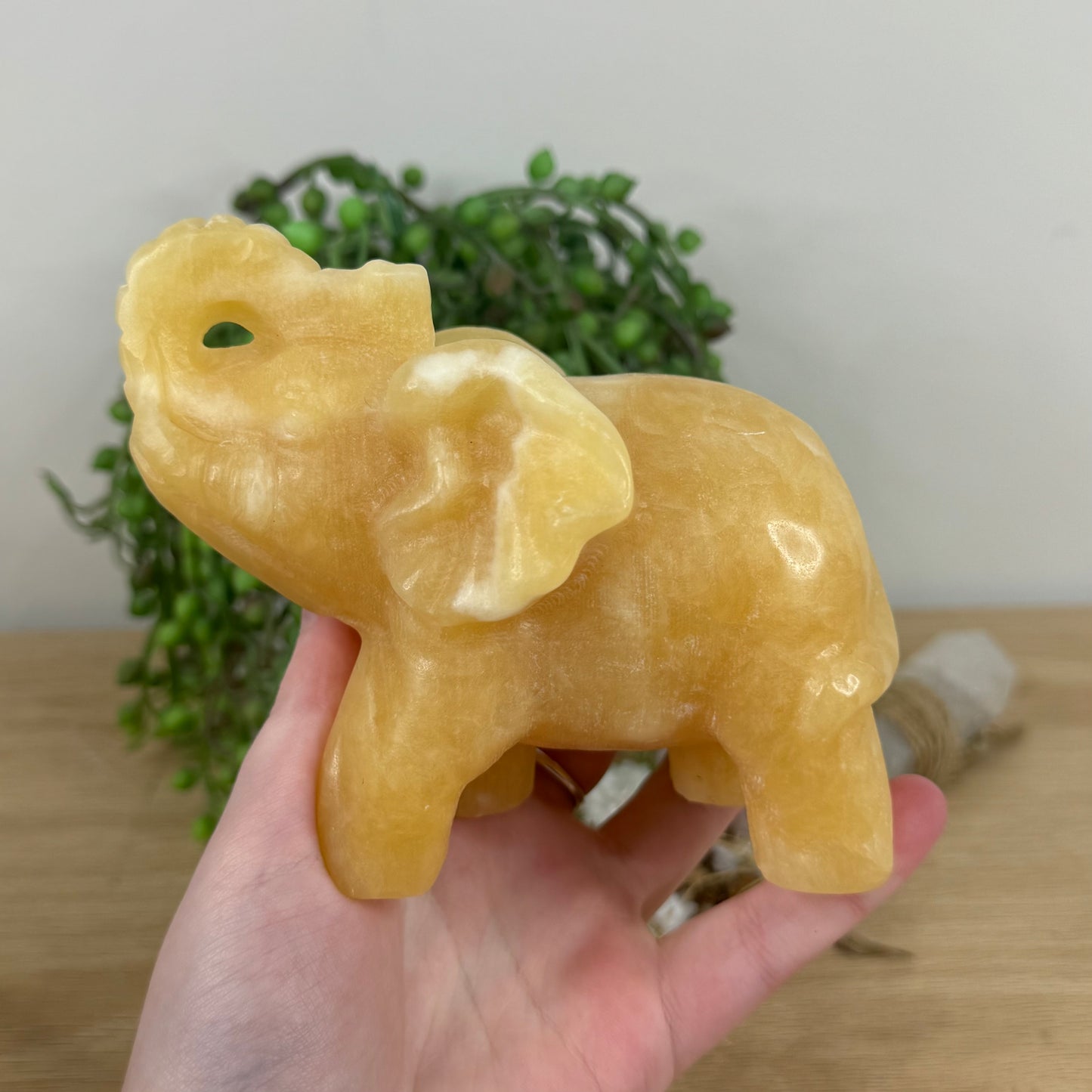 Yellow Calcite Elephant (M436)