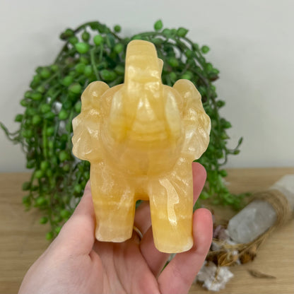 Yellow Calcite Elephant (M438)