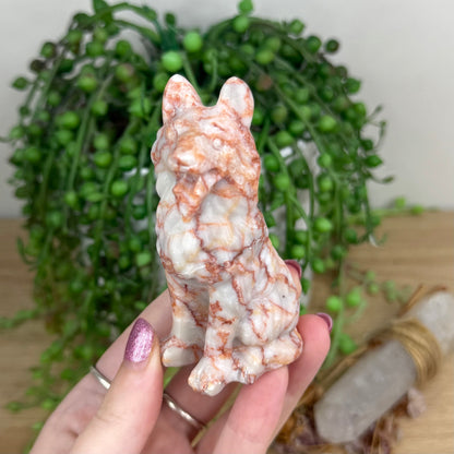 Red Vein Jasper German Shepherd (W273)