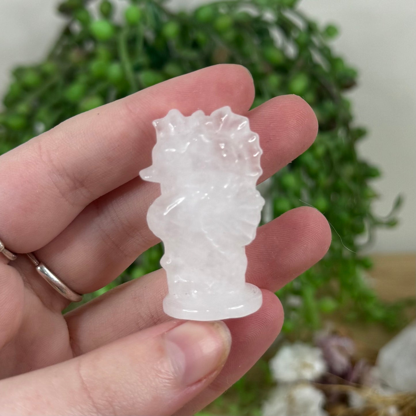 Clear Quartz Seahorse (M447)