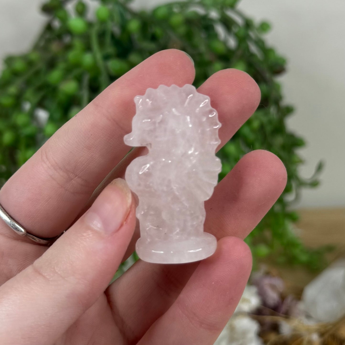 Rose Quartz Seahorse (M448)