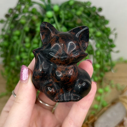 Mahogany Obsidian Fox (W269)