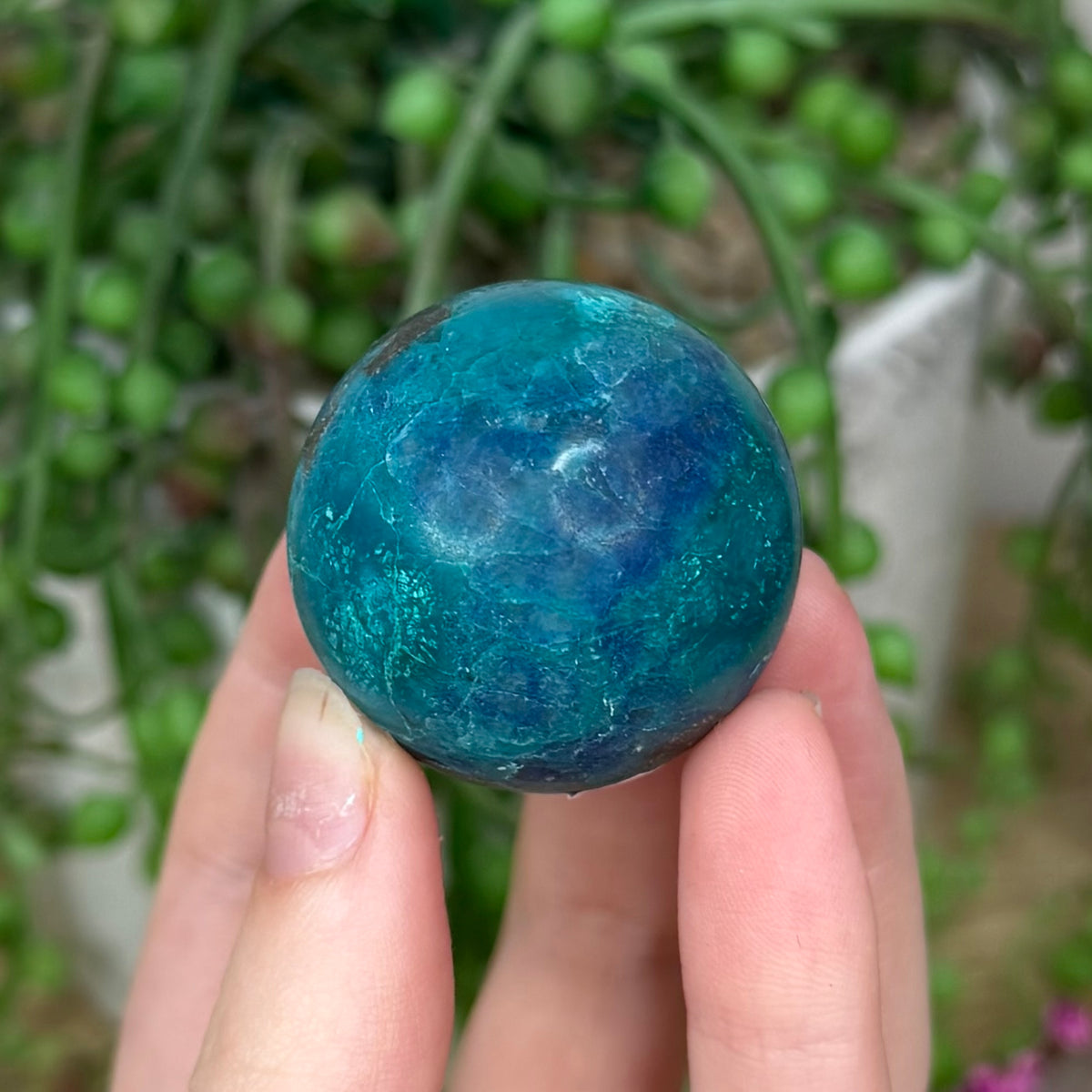 Chrysocolla Sphere (398B)