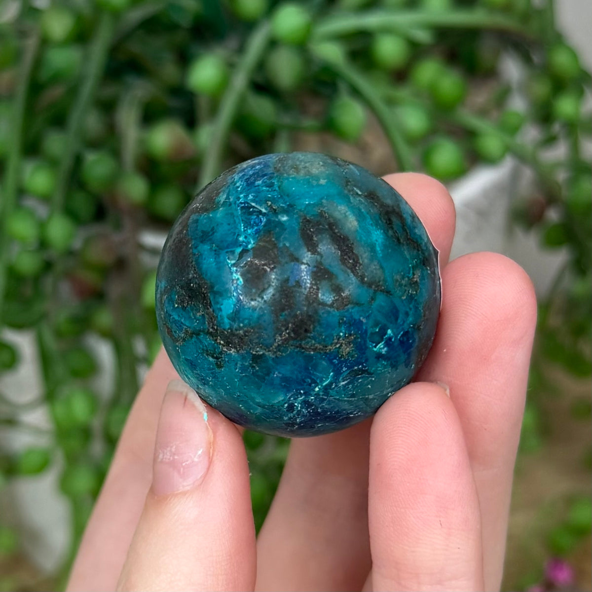 Chrysocolla Sphere (398B)
