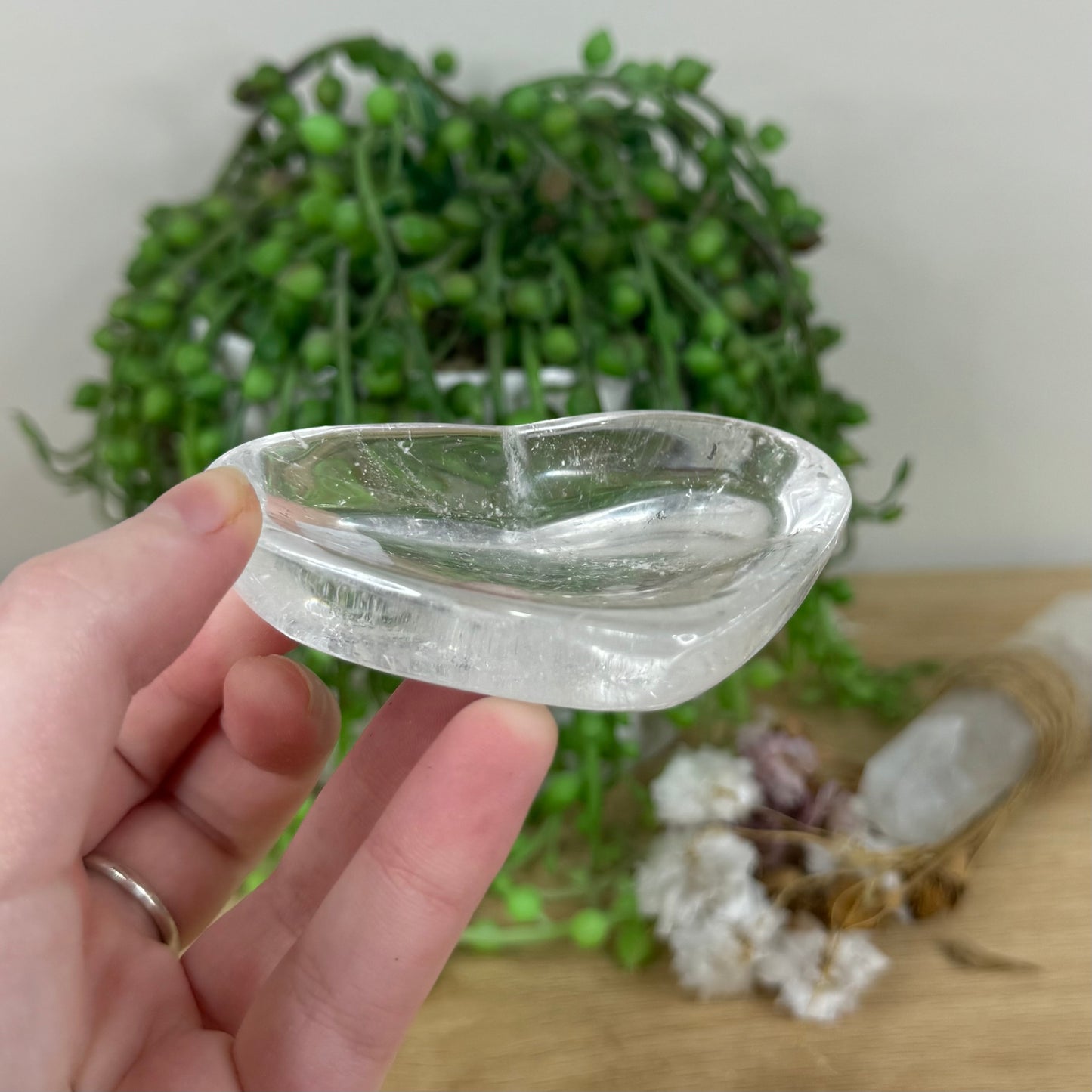 Clear Quartz Heart Bowl (M453)