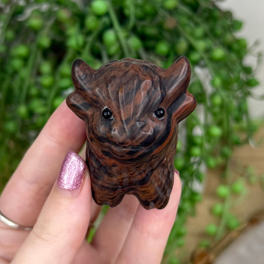 Mahogany Obsidian Highland Cow (W281)