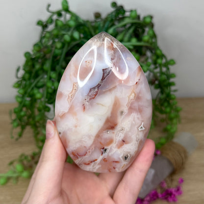 Pink Plume Agate Arch Free Form (191B)