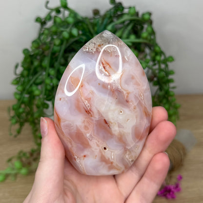 Pink Plume Agate Arch Free Form (191B)