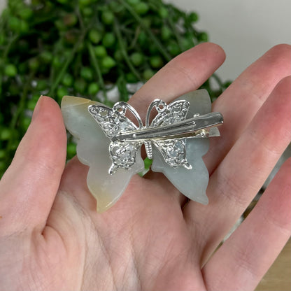 Caribbean Calcite Butterfly Hair Clip