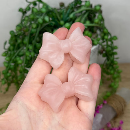 Rose Quartz Bow (371B) (372B)