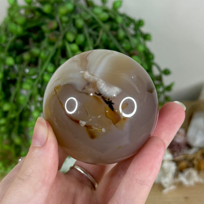 Pink Agate Sphere (R132)