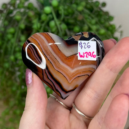 Sardonyx Heart (W296)