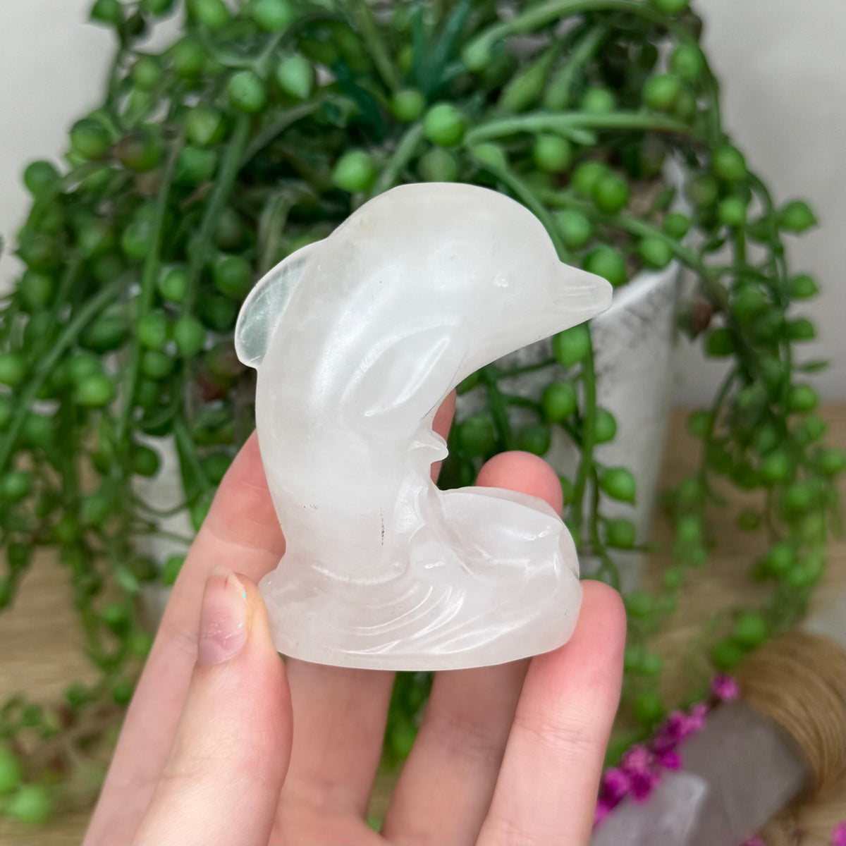 Clear Quartz Dolphin (312B)