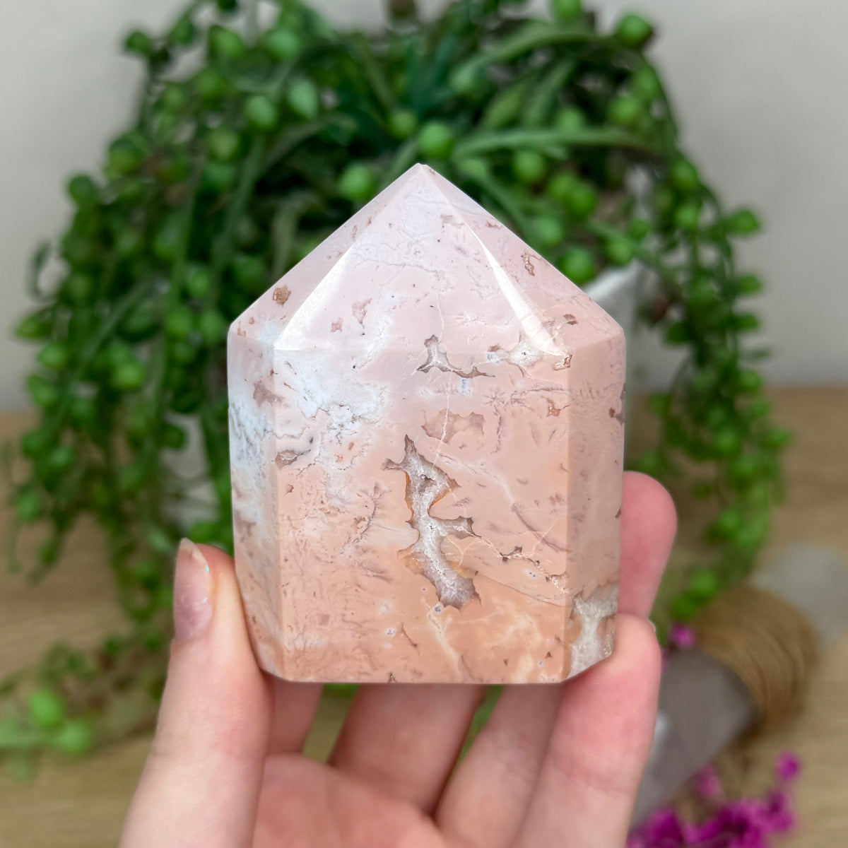 Pink Carnelian Domino Point (230B)