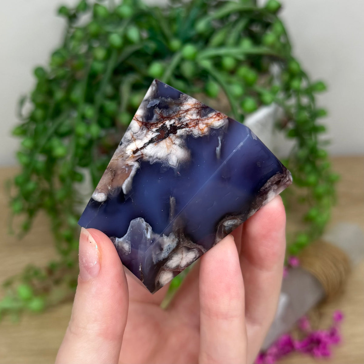 Blue Flower Agate Free Form (342B)