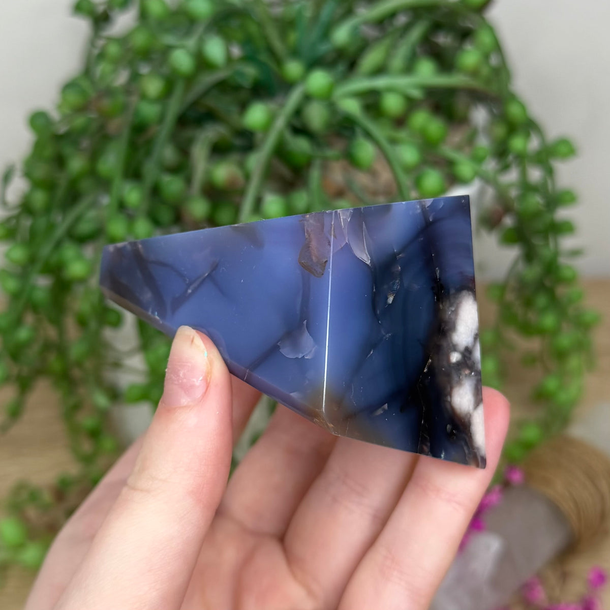 Blue Flower Agate Free Form (344B)