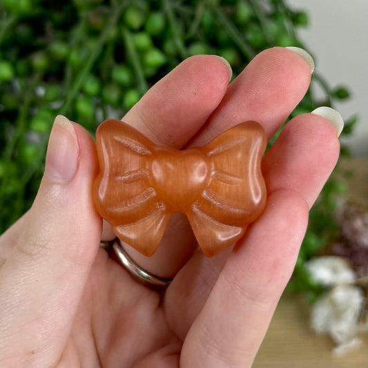 Orange Cats Eye Bow