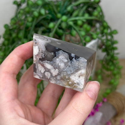 Blue Flower Agate Free Form (341B)