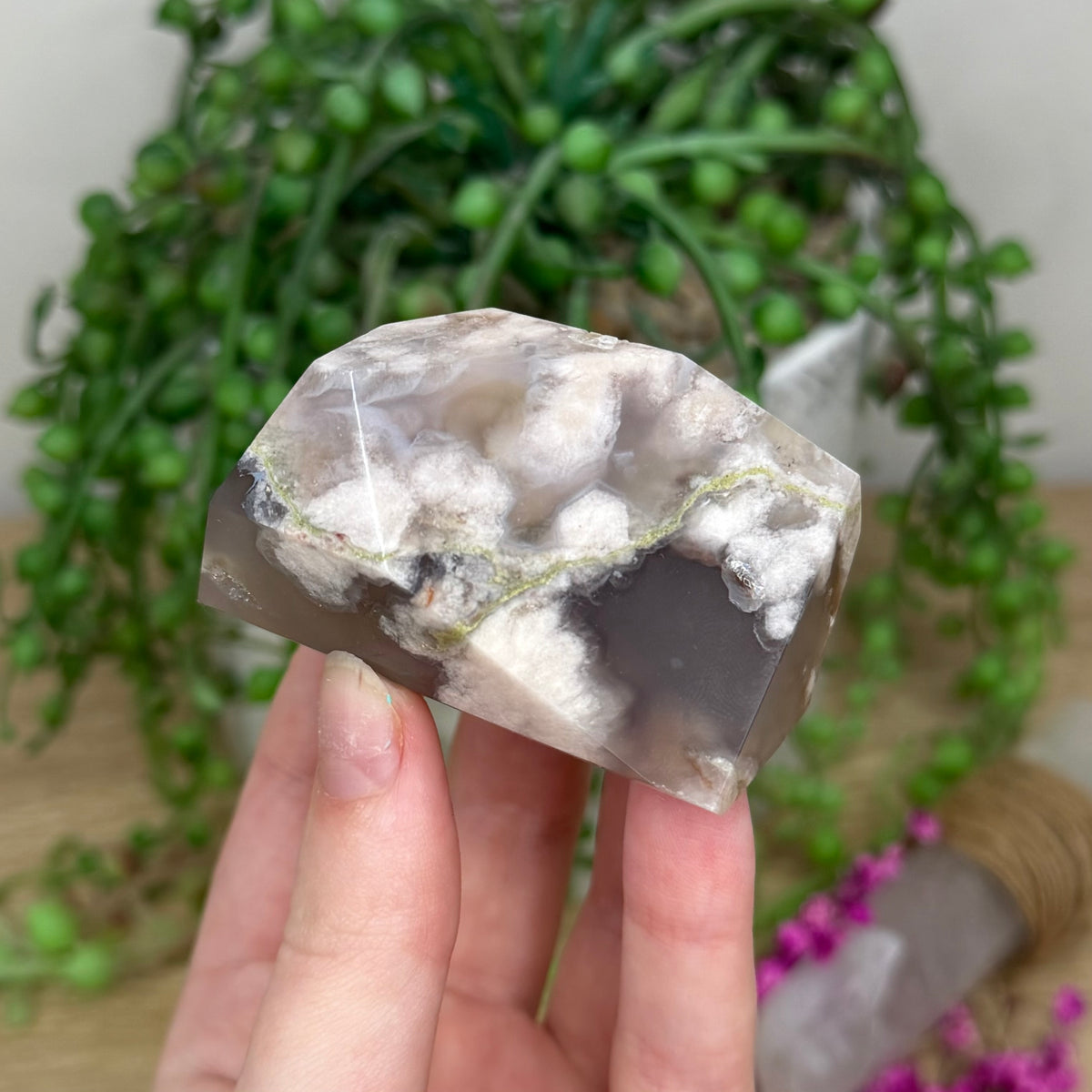 Blue Flower Agate Free Form (338B)