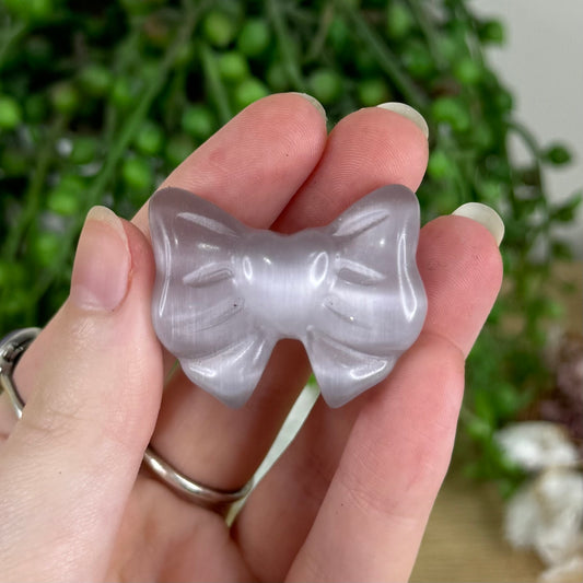 Light Purple Cats Eye Bow
