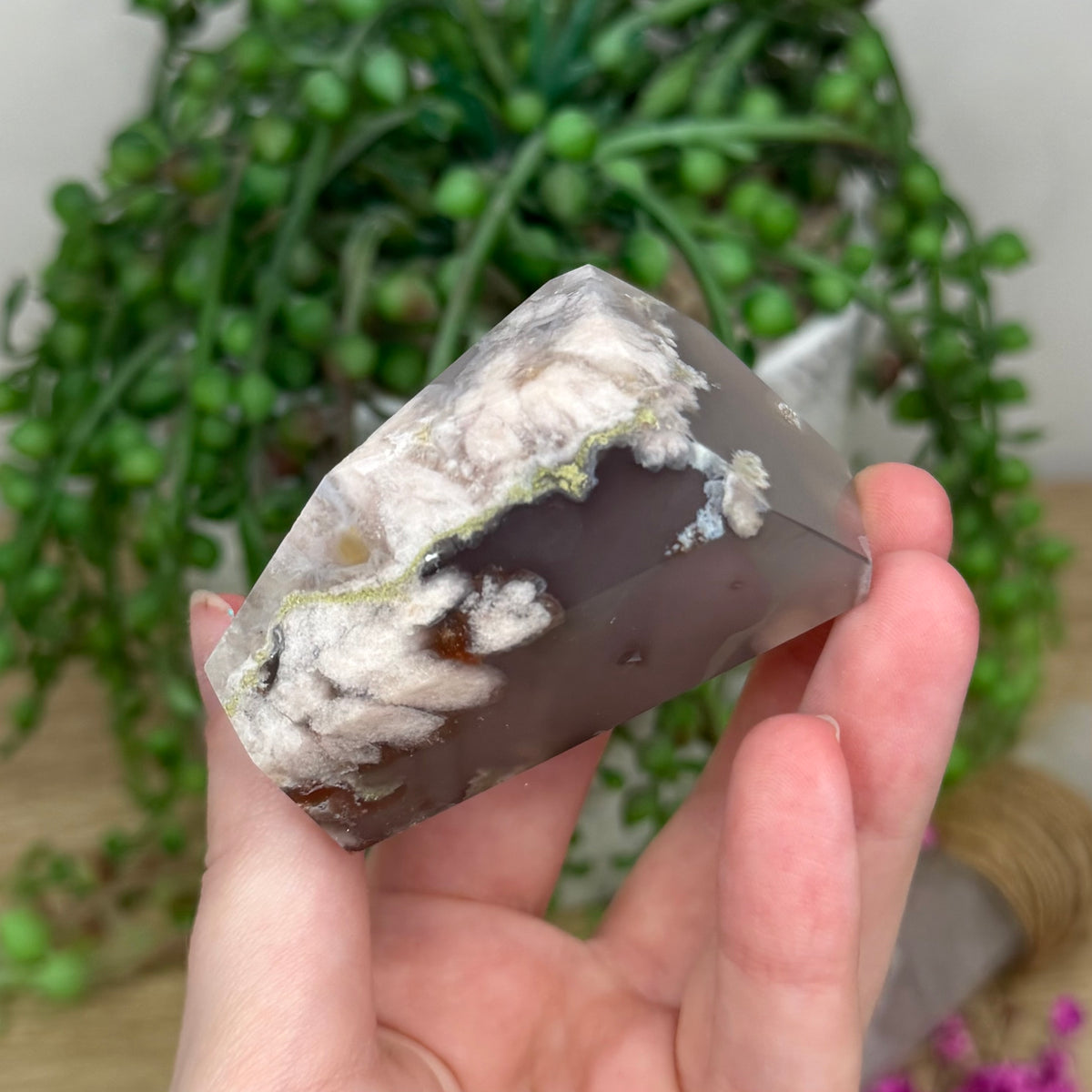 Blue Flower Agate Free Form (338B)