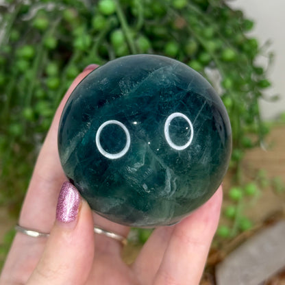 Blue Fluorite Sphere (W308)