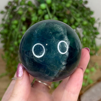 Blue Fluorite Sphere (W308)