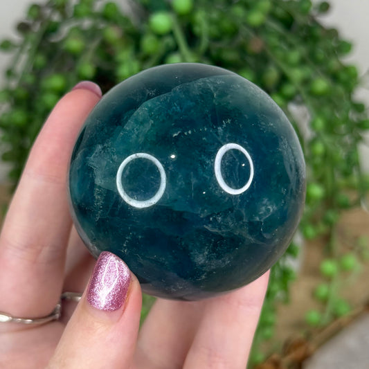 Blue Fluorite Sphere (W308)