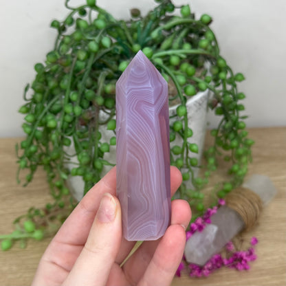 Pink Jelly Agate Point (299B)