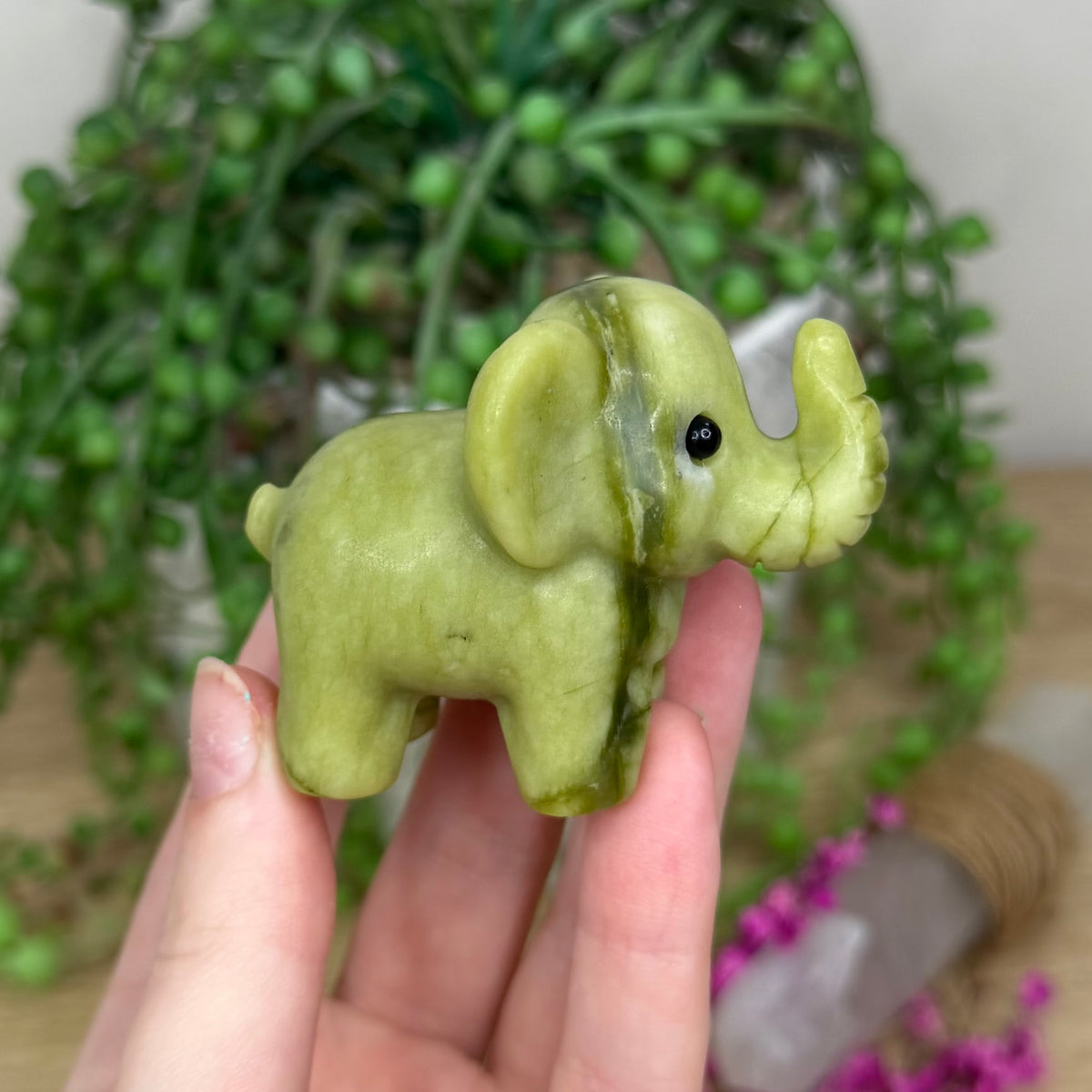 Green Jade Elephant (157B)