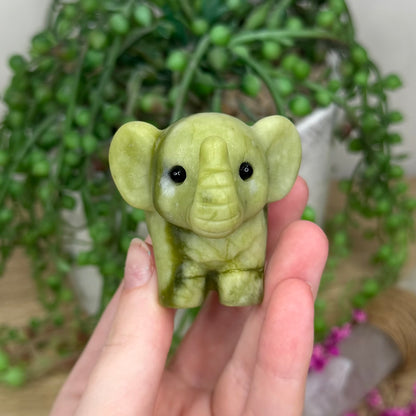 Green Jade Elephant (157B)