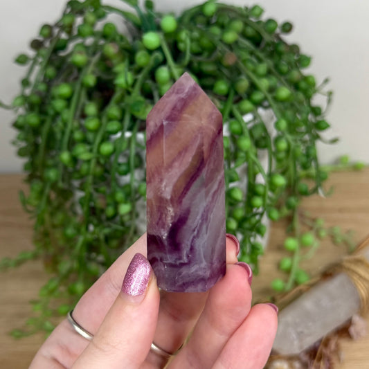 Candy Fluorite Point (W128)