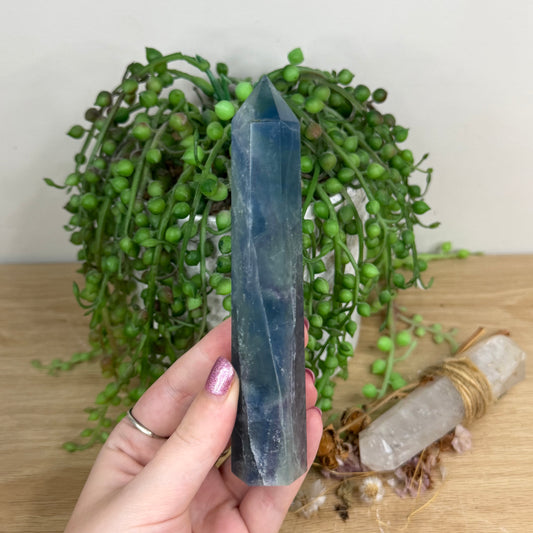 Blue Fluorite Point (W75)