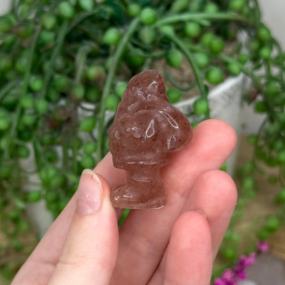 Strawberry Quartz Santa (122B)